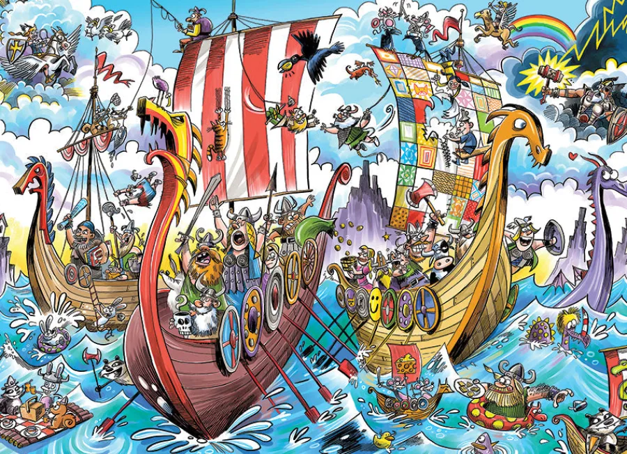 Cobble Hill Viking Voyage (Family) | Family Pieces 350- Family Pieces 350 | Wildlife