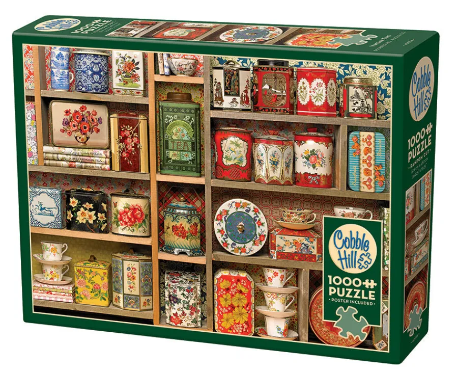 Cobble Hill Vintage Tins | 1000 Piece- 1000 Piece | Nostalgia / Vintage