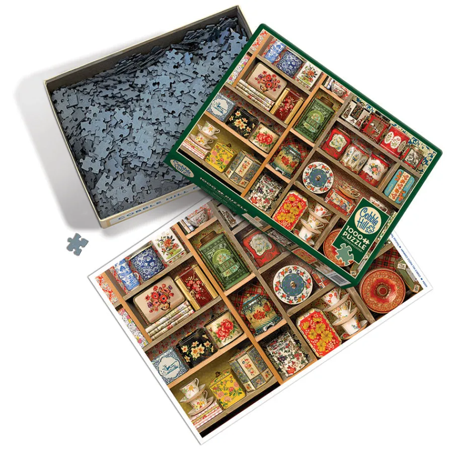 Cobble Hill Vintage Tins | 1000 Piece- 1000 Piece | Nostalgia / Vintage