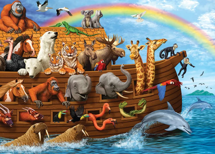 Cobble Hill Voyage of the Ark (tray) | 35 Piece Tray- Tray Puzzles | Waterscape