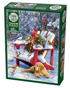 Cobble Hill Warm Winter's Day | 1000 Piece- 1000 Piece | Mountainscape