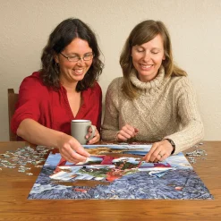 Cobble Hill Warm Winter's Day | 1000 Piece- 1000 Piece | Mountainscape