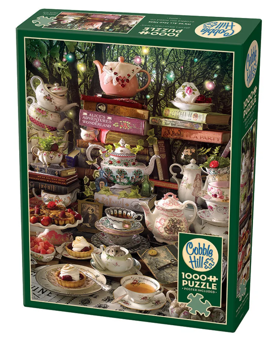 Cobble Hill We're All Mad Here | 1000 Piece- 1000 Piece | Books