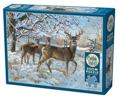 Cobble Hill Winter Deer | 500 Piece- 500 Piece | Wildlife