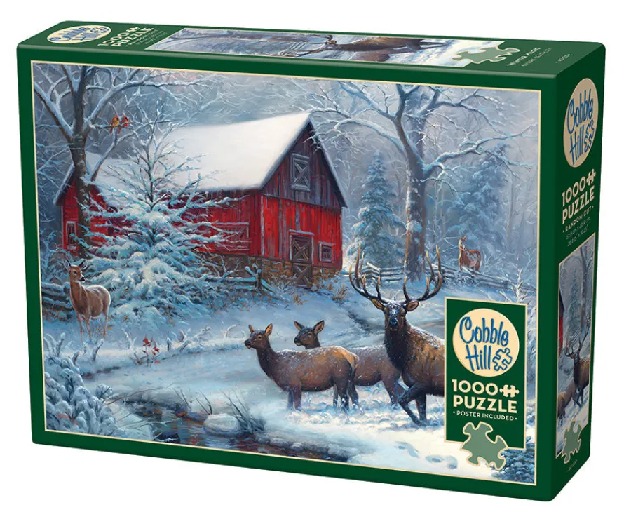 Cobble Hill Winter Magic | 1000 Piece- 1000 Piece | Countryscape
