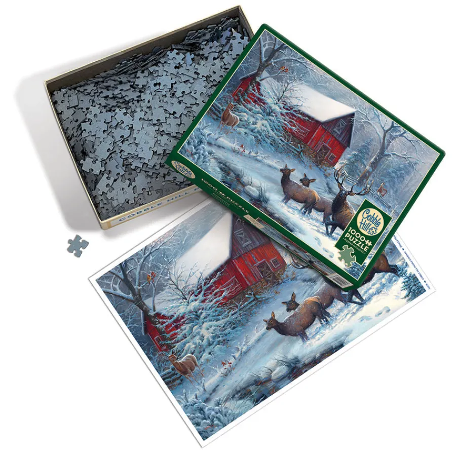 Cobble Hill Winter Magic | 1000 Piece- 1000 Piece | Countryscape