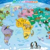 Cobble Hill World Map (tray) | 35 Piece Tray- Tray Puzzles