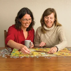 Cobble Hill Yellow | 1000 Piece- 1000 Piece | Collage - Busy