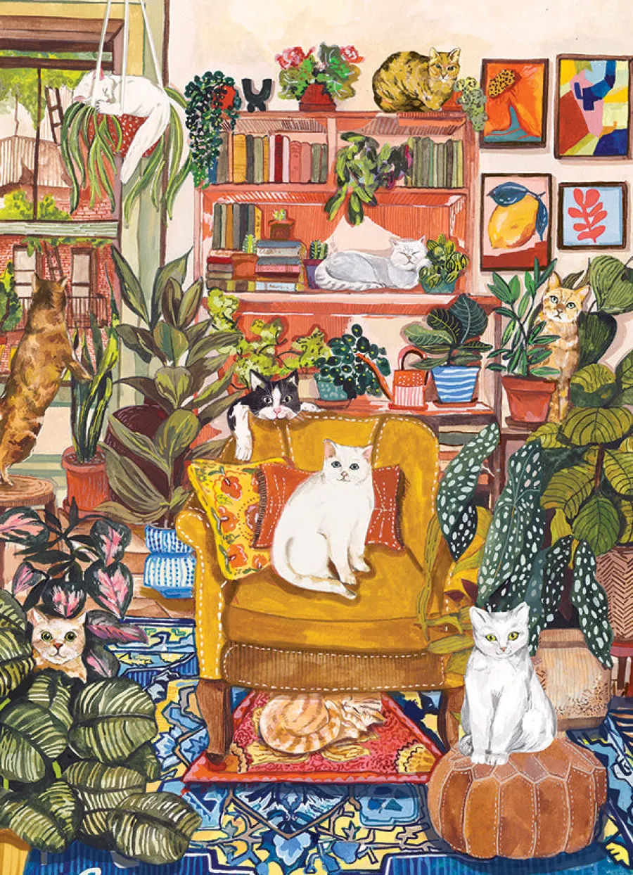 Cobble Hill You Can Sit on the Floor | 500 Piece- 500 Piece | Cats